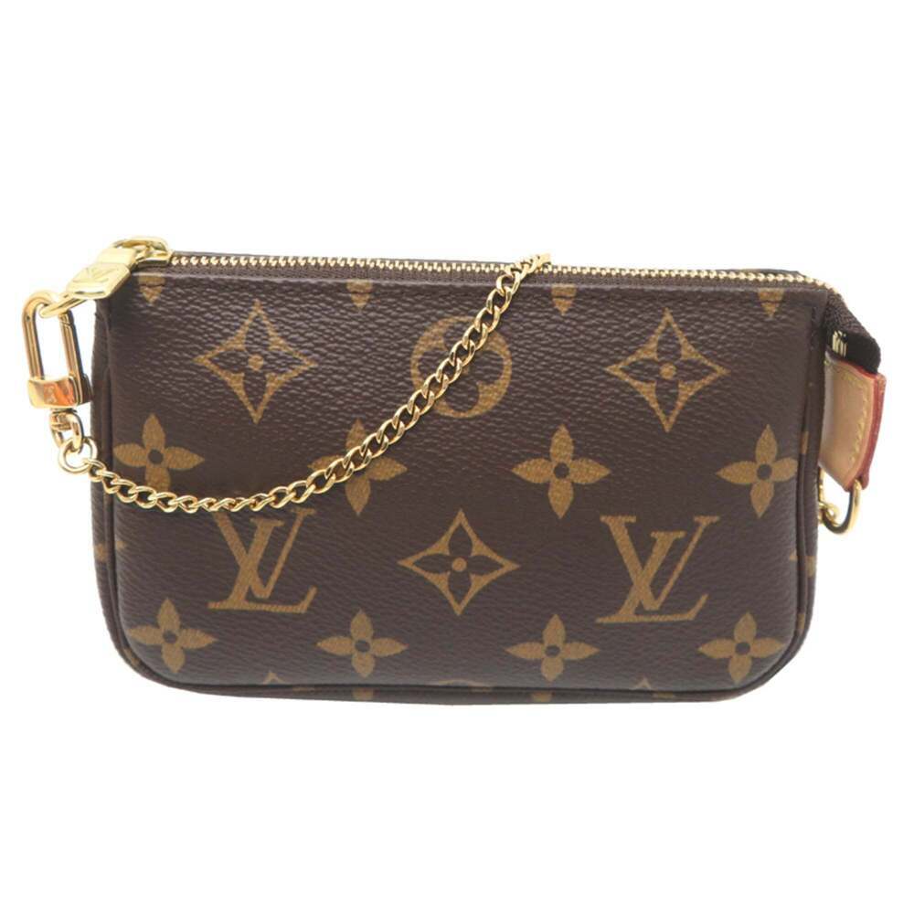 LOUIS VUITTON Brown Monogram Pochette Pouch